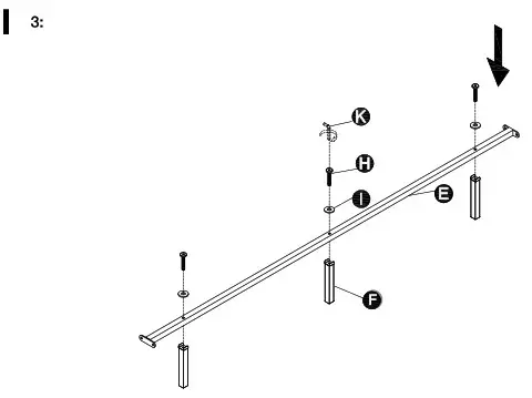 Camaflexi BA00642 3 Platform Bed Frame - assembly 4