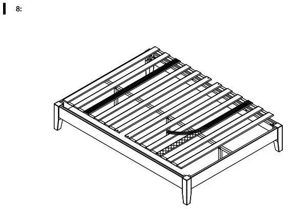 Camaflexi BA00642 3 Platform Bed Frame - assembly 9
