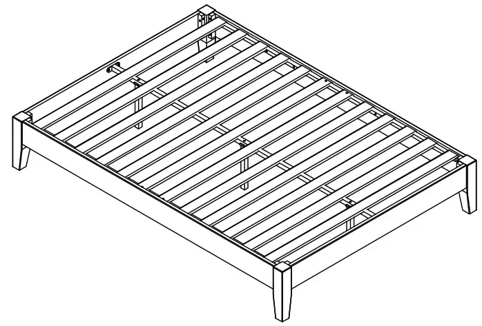Camaflexi BA00642 3 Platform Bed Frame - cover