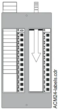 NOTIFIER ACS Series Annunciator Control System - Figure 4-15 Slide-in Labels