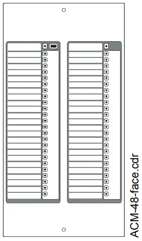 NOTIFIER ACS Series Annunciator Control System - rubber keypad