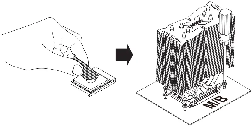 ZALMAN NPS10X Optima II RGB Fan - CPU surface