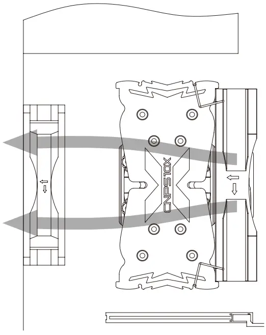 ZALMAN NPS10X Optima II RGB Fan - Cooler Orientation