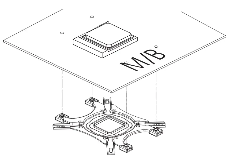 ZALMAN NPS10X Optima II RGB Fan - motherboard mounting holes