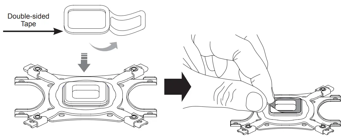 ZALMAN NPS10X Optima II RGB Fan - sticky side