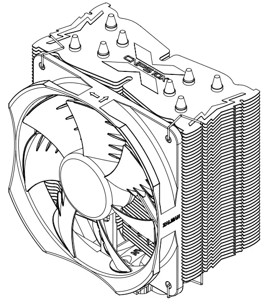 ZALMAN NPS10X Optima II RGB Fan