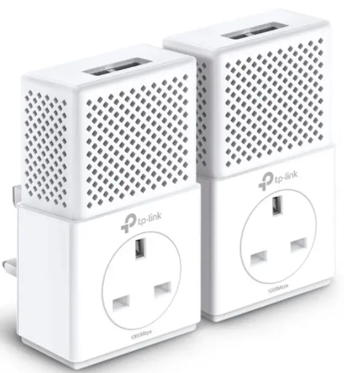 tp-link AV1000 2-Port Gigabit Passthrough Powerline Starter Kit