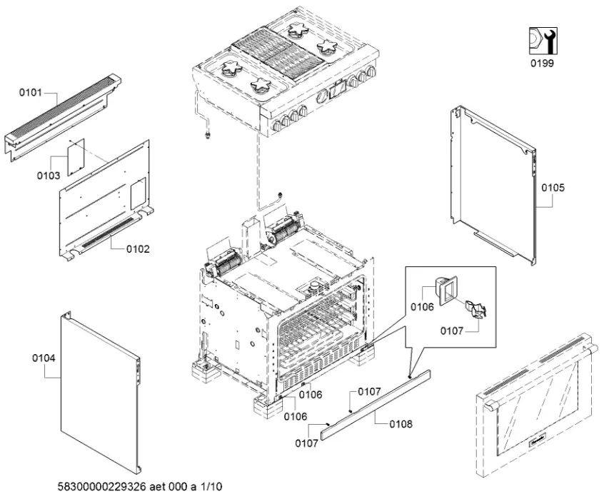 Thermador PRG364WLG-4 Gas Professional Range - fig 1