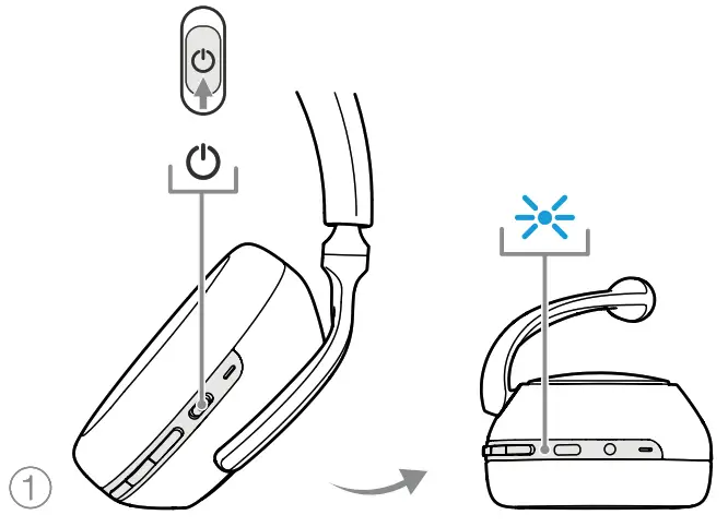 Bowers Wilkins FP41297 PX7 Wireless Over Ear Noise Cancelling Headphone - Bluetooth pairing 1