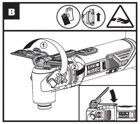 WORX WX697L 20V Cordless Brushless Oscillating Tool - WX697L-B