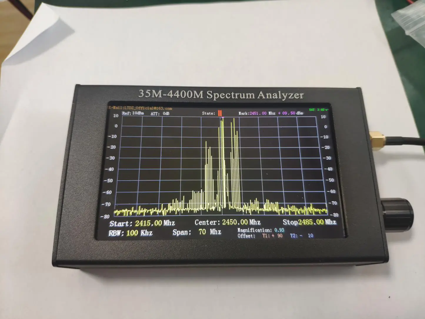 Banggood 35M-4400M Specturnm Analyzer - figure 5+