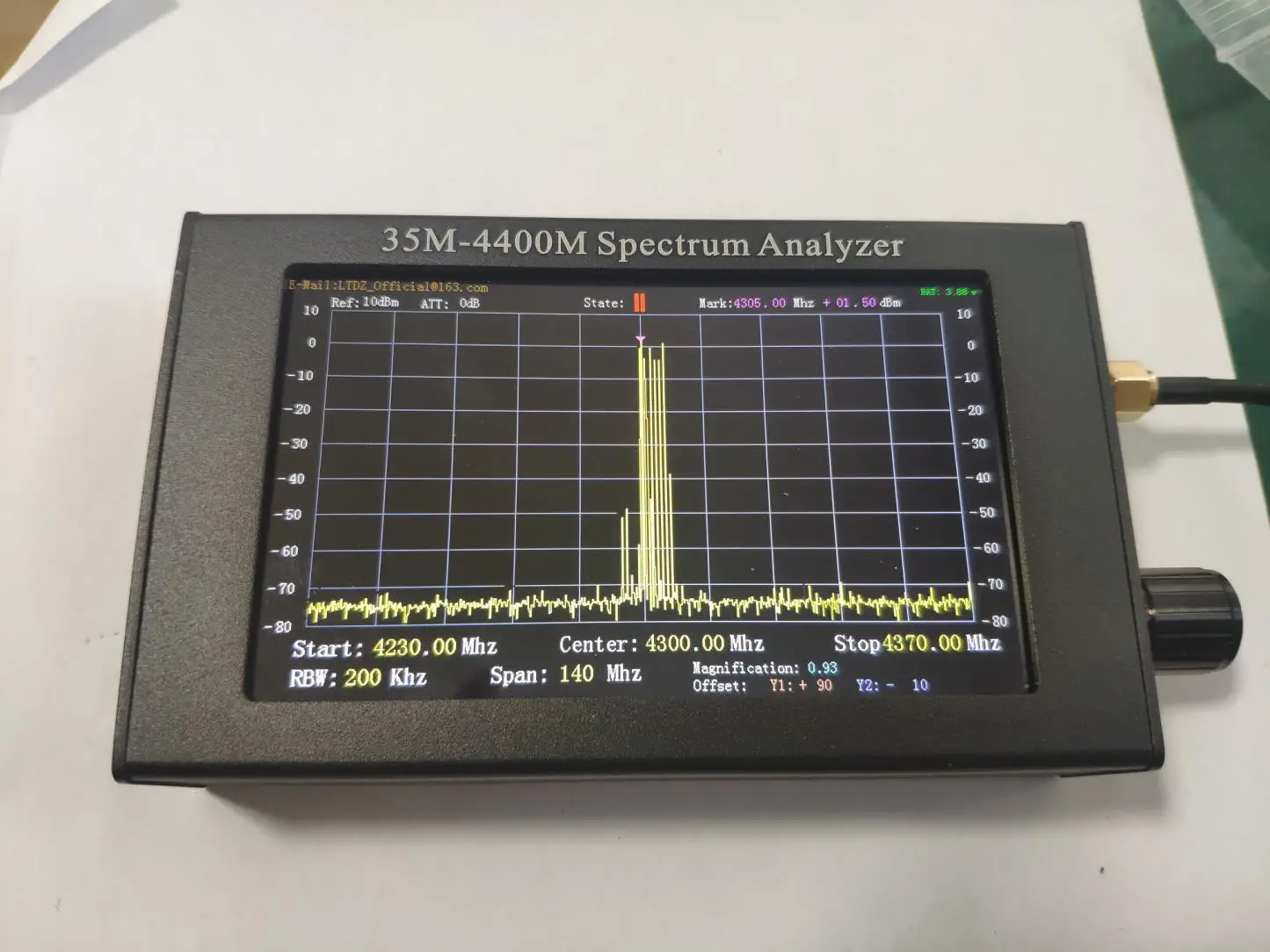 Banggood 35M-4400M Specturnm Analyzer - figure 8