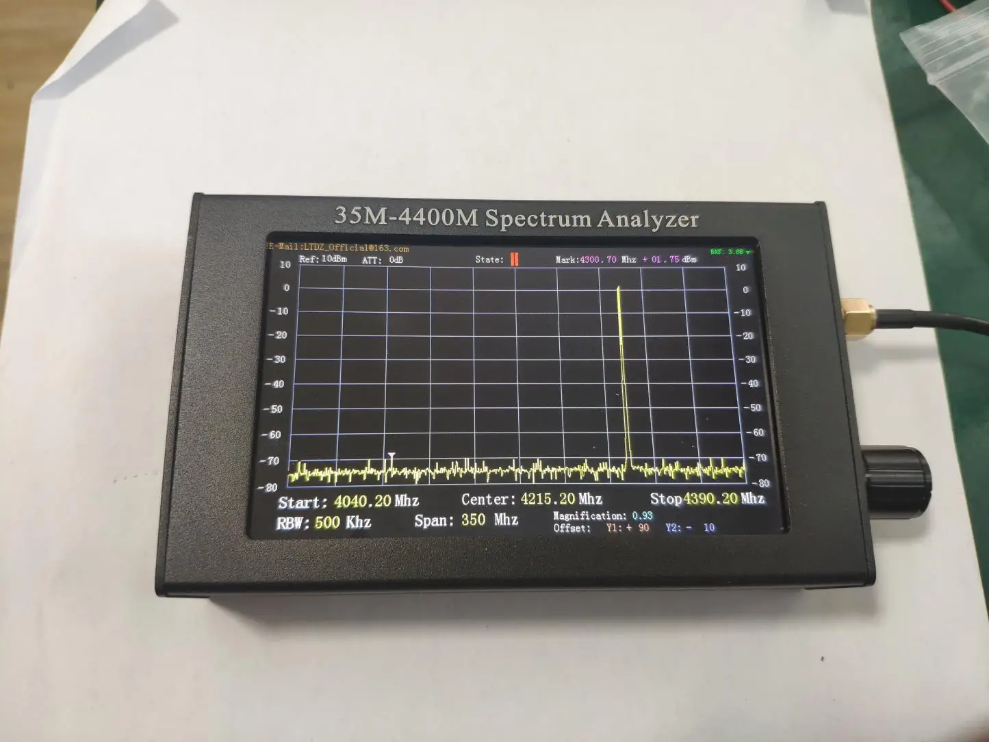 Banggood 35M-4400M Specturnm Analyzer - figure 9