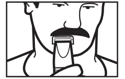 ALWAYS TRIM YOUR MUSTACHE FROM THE TOP DOWN