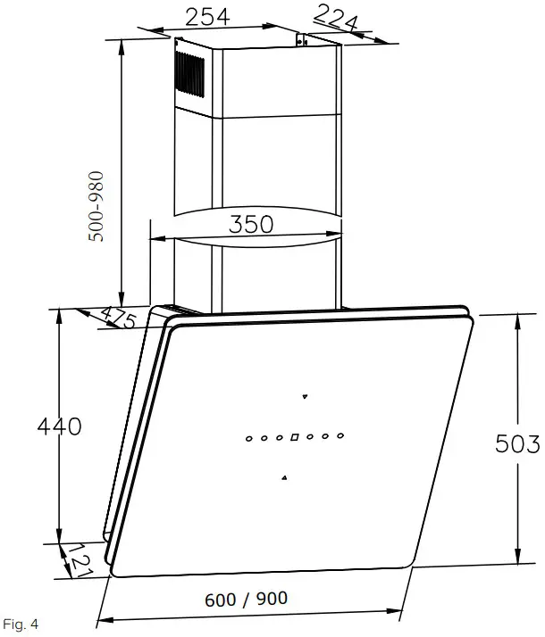 CDA Gesture Control Extractor Hood - Fig. 4