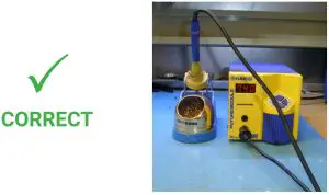 soldering and handling