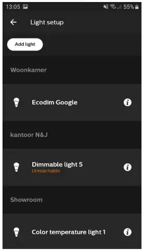 Eco-Dim 10 Zigbee Dimmer in to the Philips HUE add light