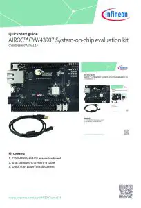 infineon CYW943907AEVAL1F Airoc CYW43907 System-On-Chip Evaluation - Overview 2