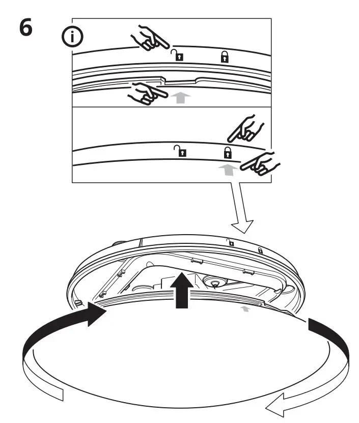 IKEA 004.979.72 BARLAST LED Ceiling Wall Lamp Instruction Manual - Installation 6