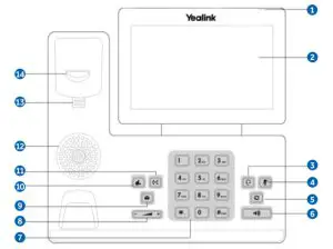 Yealink T54W Sparklight Telephone - figure 1