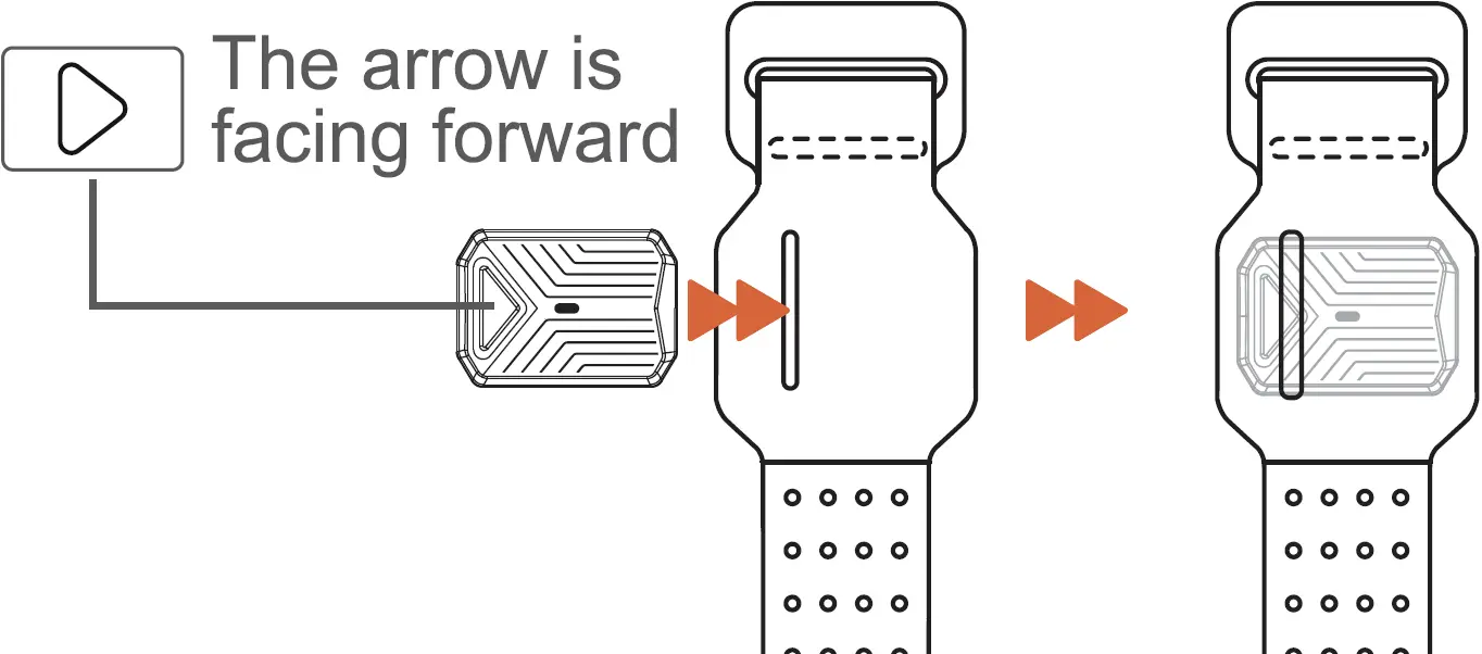 Put Sensor into the Strap