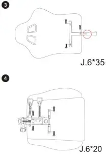 Kruger Matz KM0790 Gaming chair - ASSEMBLY 1