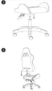 Kruger Matz KM0790 Gaming chair - ASSEMBLY 2