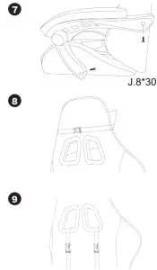 Kruger Matz KM0790 Gaming chair - ASSEMBLY 3