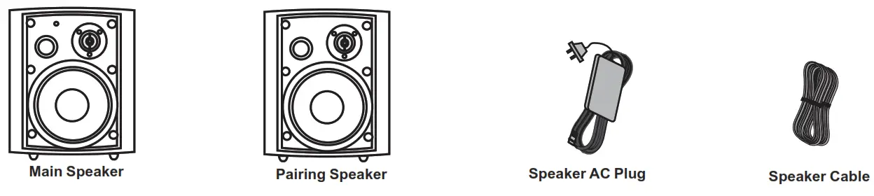 Herdio HOS Series Waterproof Indoor Outdoor Speaker - package