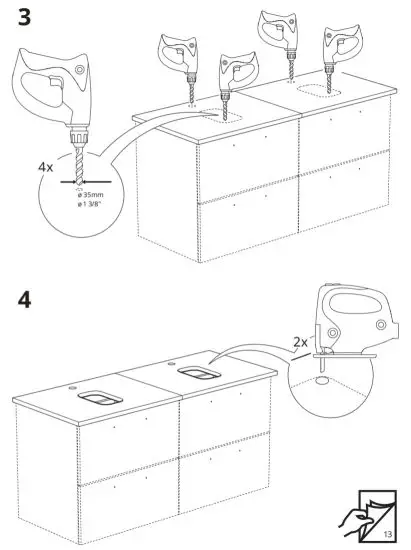 IKEA KATTEVIK Countertop Sink Wash Basin - figure 5