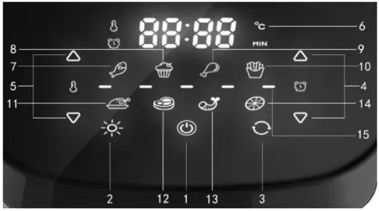 HELLER HAF12 Air Fryer 12L - SPECIFICATIONS