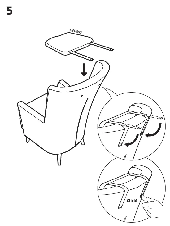 IKEA 405.099.92 UPPBUREN Armchair 6