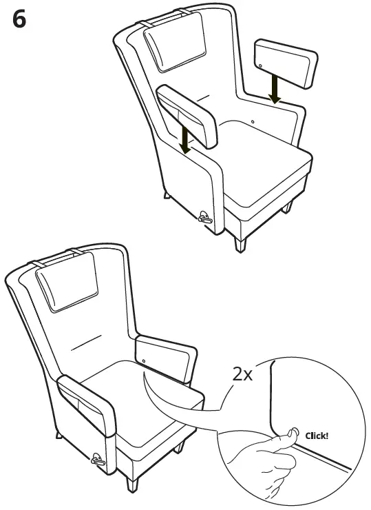 IKEA 405.099.92 UPPBUREN Armchair 7