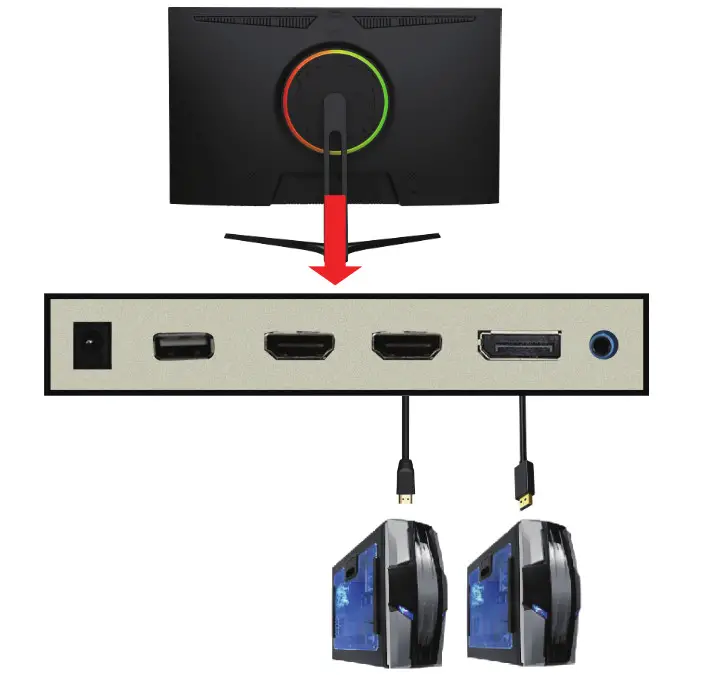 element EM3FGAB27BS 27 Inch 1440P 165Hz Frameless Gaming Monitor - figure 7