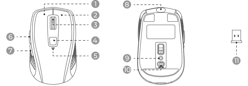 Dongguan City Xuanyixuan Technology GEPC363AB Wireless Mouse 2