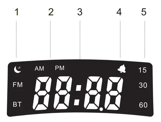 LEMEGA S6 Bluetooth Speaker Clock Radio with Lamp -LCD Display