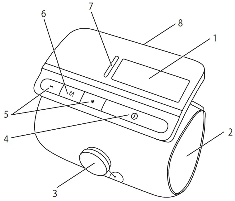 beurer MD6000 Upper Arm Blood Pressure Monitor - Device description