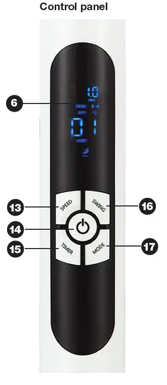 STIRLING FS1-40DCWIFI 40cm DC Pedestal Fan with Wi-Fi Control 2