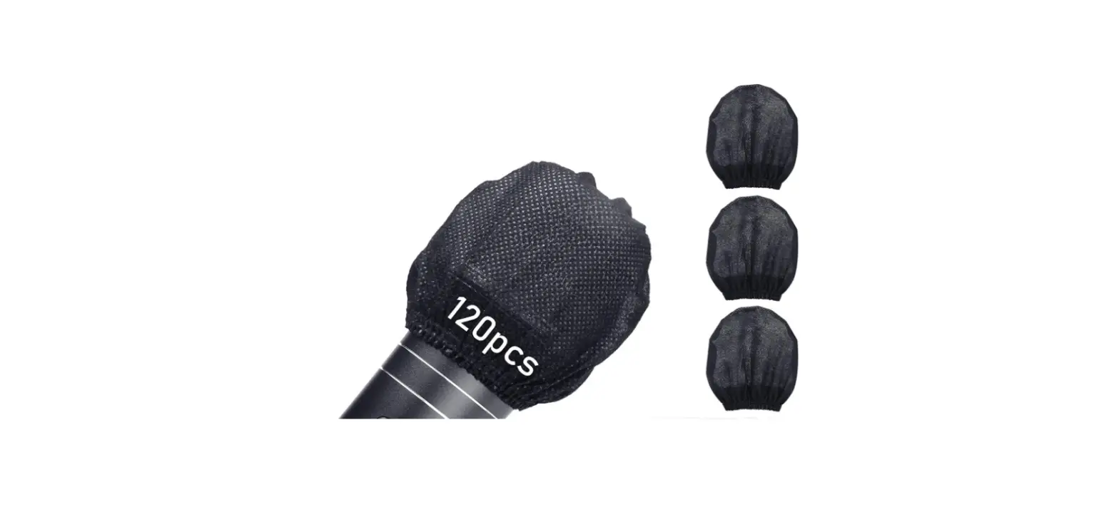 120pcs (60 Pairs) Mic Covers Disposable Non-woven-complete Features/instruction Guide