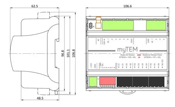 myTEM SmartHome MTIOM-101-WL Radio IO Modul Floor-fig2