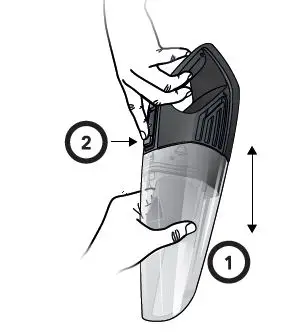 FIG 10 DUST CONTAINER REMOVAL