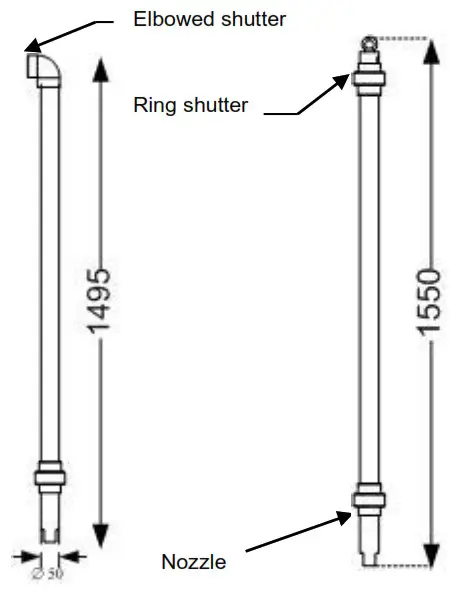 AQUALABO Ponsel Digital Optical Dissolved Oxygen OPTOD Sensor - Short pole