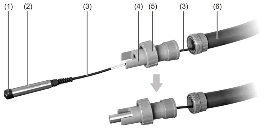 AQUALABO Ponsel Digital Optical Dissolved Oxygen OPTOD Sensor - assembly