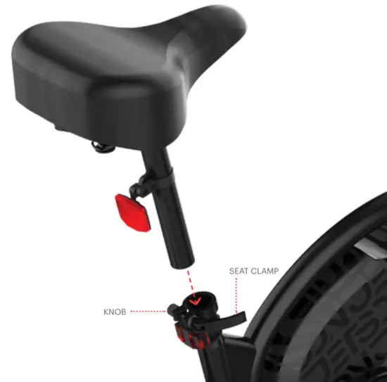 JETSON JBLTUP BLK Bolt Up Folding Electric Bike - Seat