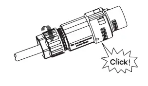 FOX-ESS AIO 3-6kW All-In-One Single Phase Energy Station Installation Guide - Push the threaded slevve into the socket