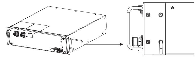 FOX-ESS AIO 3-6kW All-In-One Single Phase Energy Station Installation Guide - Remove the brackets on both sides of the battery