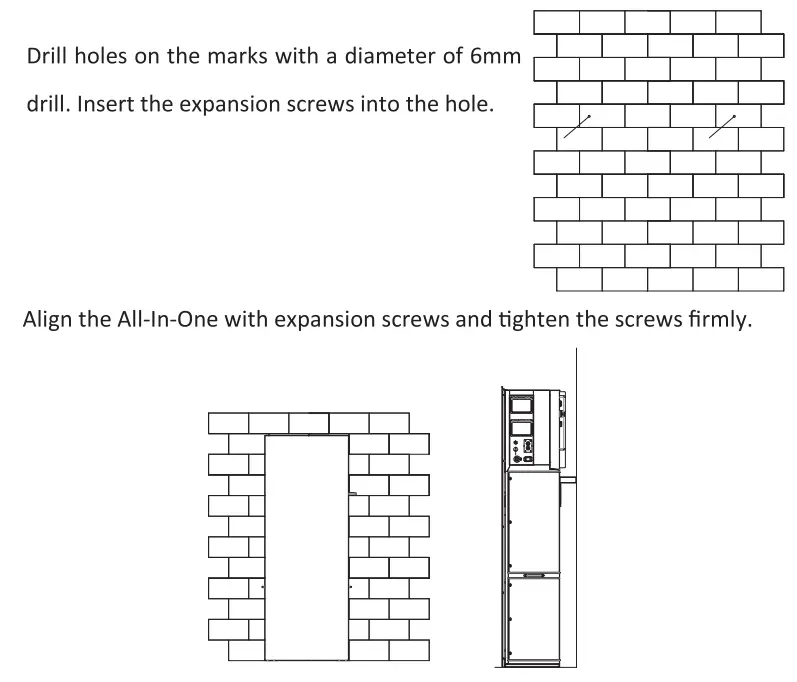 FOX-ESS AIO 3-6kW All-In-One Single Phase Energy Station Installation Guide - Wall Mounting