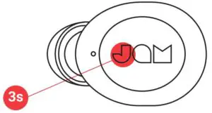 FIG 10 TURNING OFF YOUR EARBUDS