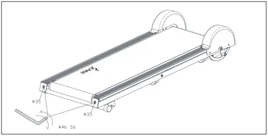 CENTERING THE RUNNING BELT