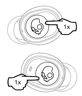 Skullcandy S2JTW-N745 Jib True Wireless In-Ear Headphones User Guide - Answer End